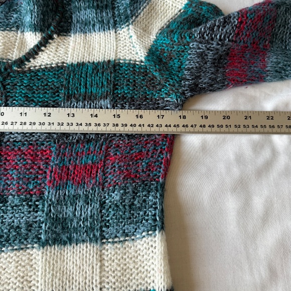 Rue 21 Women's Long Sleeve Multicolor Striped Pocket Sweater Size‎ Large Knit - Picture 9 of 12